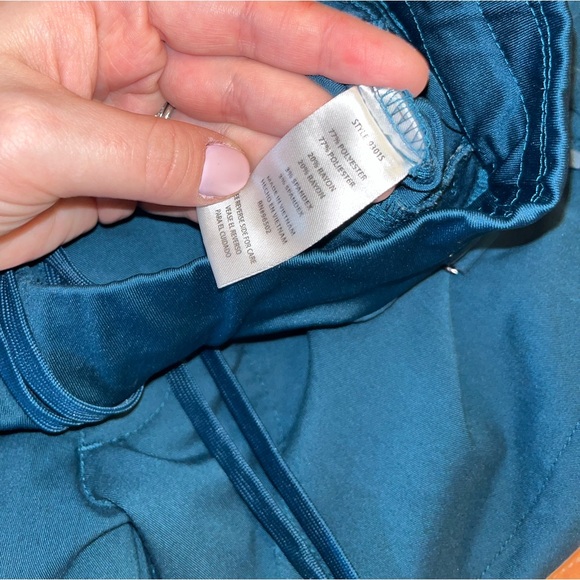 Healing Hands Dante Jogger Scrub Pants SMALL SHORT Caribbean Blue - Picture 4 of 4